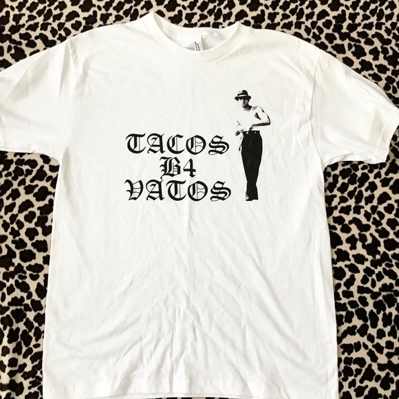 Tacos B4 Vatos/ Blood In Blood Out spoof tee - Picture 1 of 2